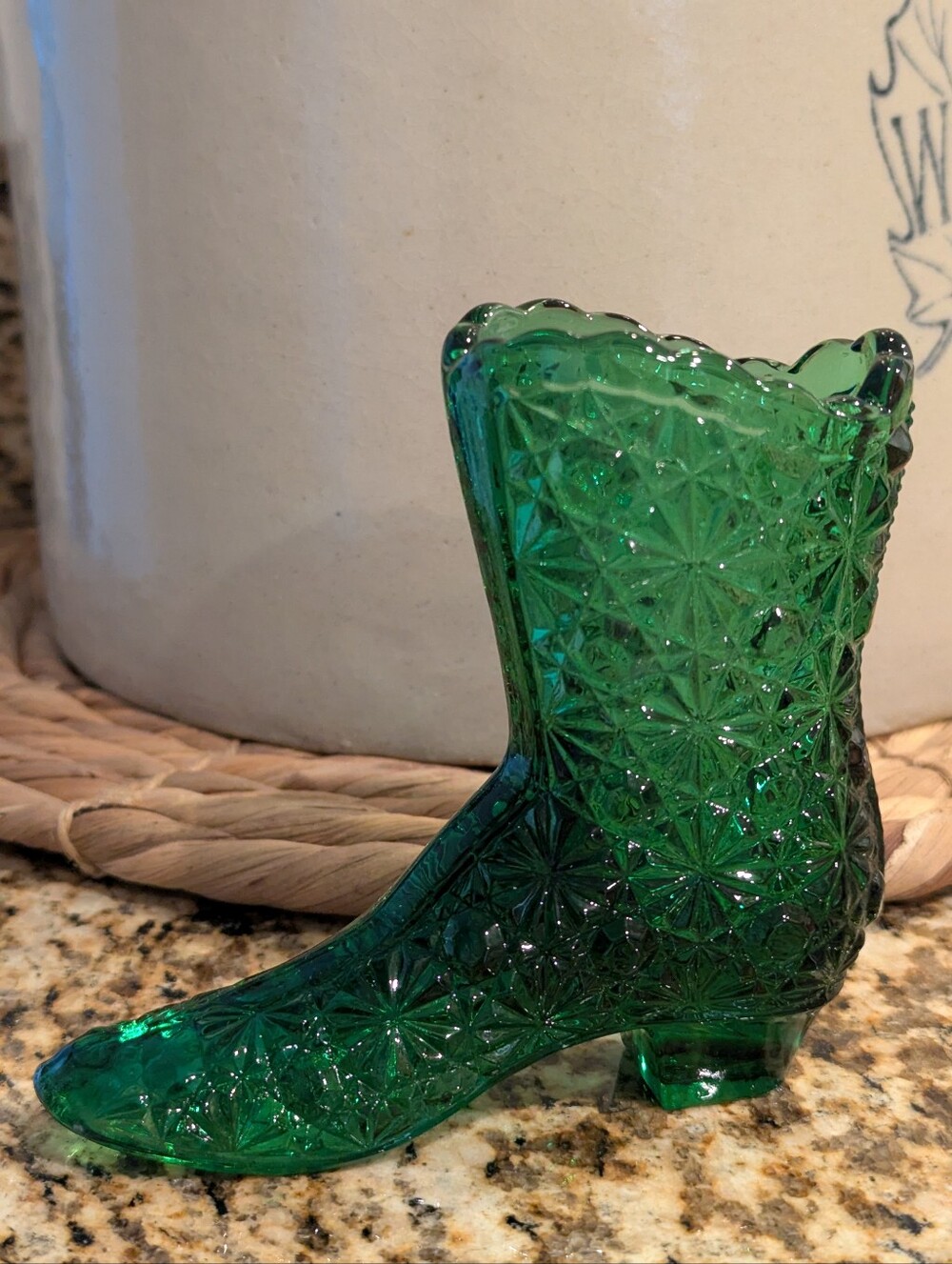 Vintage Fenton Emerald Green Boot